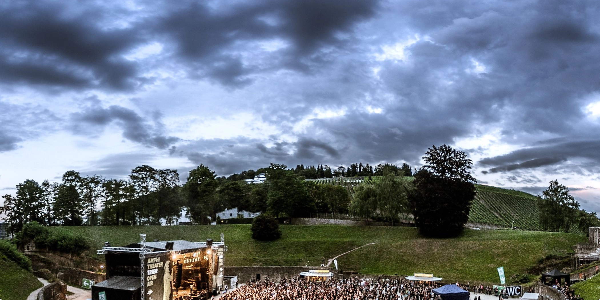 Amphitheater Open Air Konzertatmosphäre